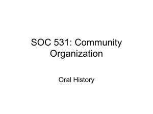 SOC 531\Oral History