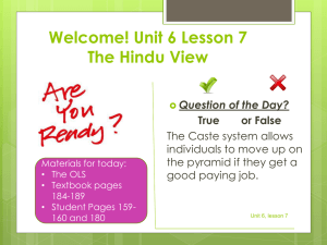 Unit 6, lesson 7 The Hindu View - Mr. Hagelgans