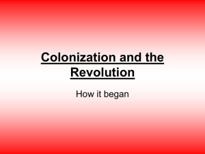 Colonization and the Revolution - Van Independent School District