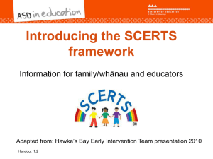 Introducing SCERTS Information for families