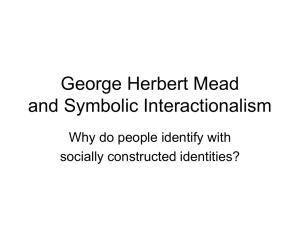 George Herbert Mead powerpoint