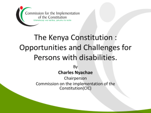 Commission on the Implementation of the Constitution Presentation