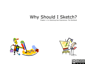 Why should I sketch? - Sketching User Experiences: The Workbook
