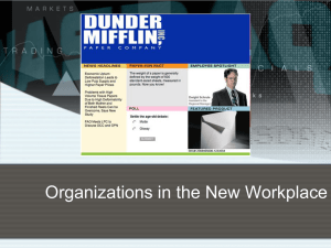 1.2 Organizations in the New Workplace
