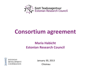 Consortium agreement