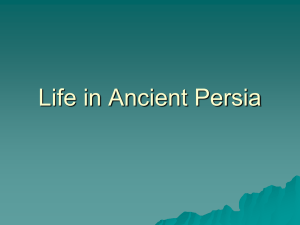 What was life like for men and women in Ancient Persia?