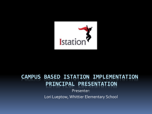 Istation – Presentation - HISD Response to Intervention