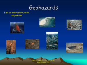 Geohazards Intro