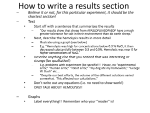 How to write a results section