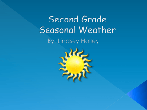Second Grade Seasonal Weather - Marshall University Personal