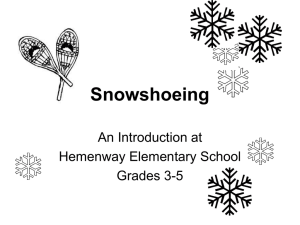 snowshoeing - Framingham Public Schools