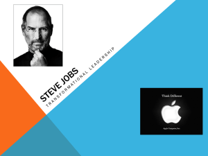 Steve Jobs, transformational leader