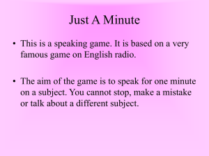Just a Minute - The Breathy Vowel