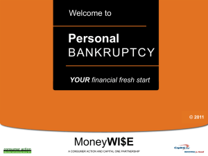 Personal Bankruptcy - PowerPoint Training Slides