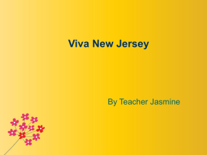Viva New Jersey - T. Jasmine`s English Class