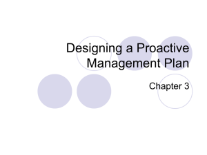 Topic 3- proactive mngt (ch3).