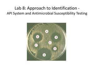 Lecture 2 – Week 7 Control of Microbial Growth
