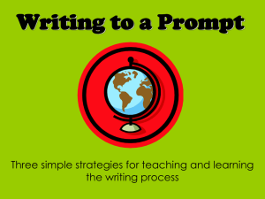 Writing to a Prompt PP for Blog