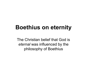 Boethius on eternity