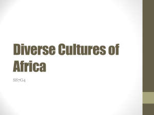 Diverse Cultures of Africa - McCullers` World Explorers