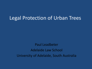 Legal Protection of Urban Trees