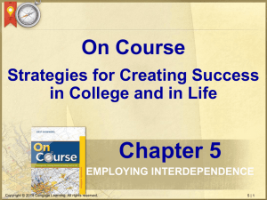 Chapter 5 On Course - FacultyWeb Support Center