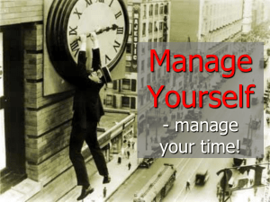 manage your time - CTR training and consultancy