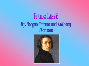 Franz Liszt my morgan fiorina