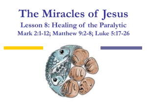 The Miracles of Jesus - Eastside Church of Christ