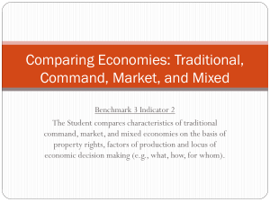 Comparing Economies: Traditional, Command