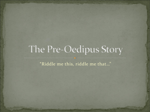 The Pre-Oedipus Story