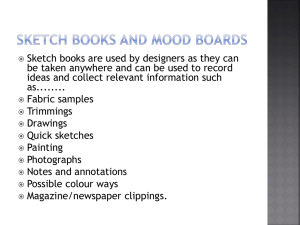 Sketch books and Mood Boards Textiles PPT