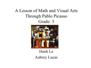 A Lesson of Math and Visual Arts Through Pablo Picasso