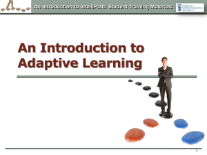 An Introduction to intelliPath: Student Training Materials