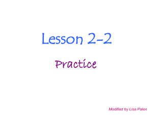 Lesson 2-2