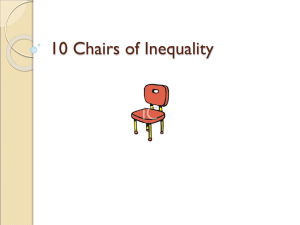 10 Chairs of Inequality