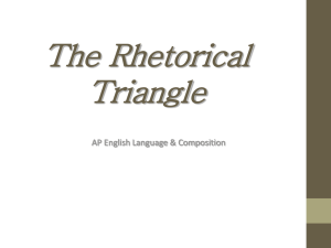 The Rhetorical Triangle - Alta AP Language Website