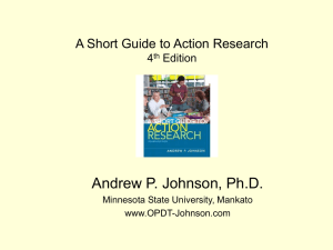Action Research as Master`s Thesis - ar