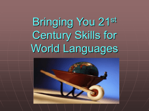 Common Core for World Languges