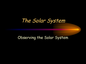 Chapter 2: The Solar System