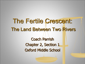 The Fertile Crescent - Oxford School District