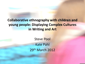 Collaborative Ethnography with Children and Young People