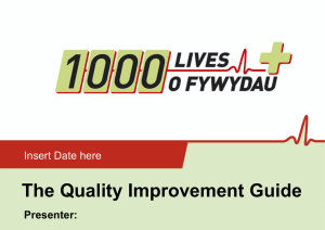 The Quality improvement guide