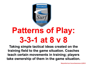 Introduction to Patterns of Play at 8 v 8