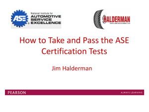 How to Take and Pass the ASE Tests