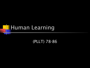 Human Learning - EditThis.info