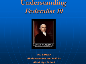 The Federalist #10 PPT