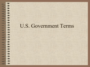 U.S. Government Terms - Great Neck Public Schools