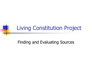 Mr. Silva`s Living Constitution Project - Lindblom Library