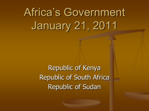 Africa`s Government January 21, 2011